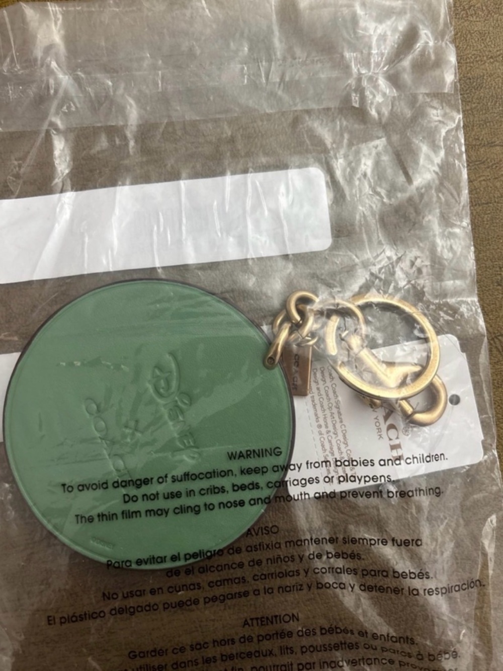 Coach X Disney Mickey Mouse Garden Party Bag Charm CH602 NWT - Picture 5 of 12